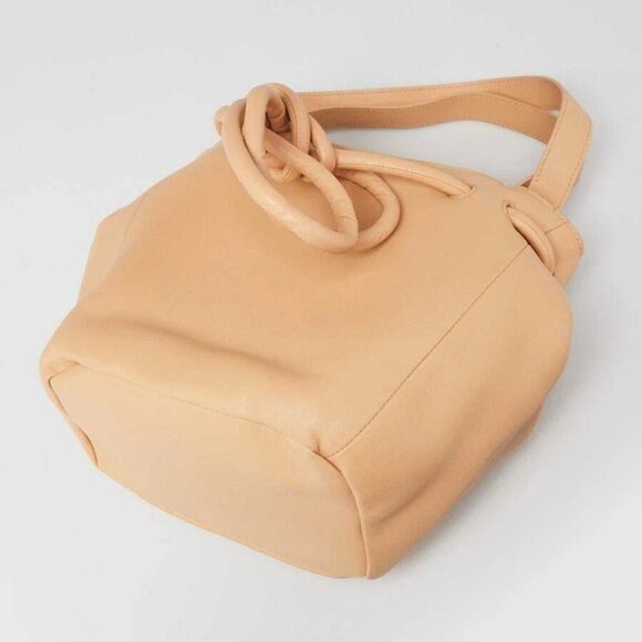 Bottega Veneta Beige Smooth Nappa Leather Beak Flap Bag - Picture 8 of 12